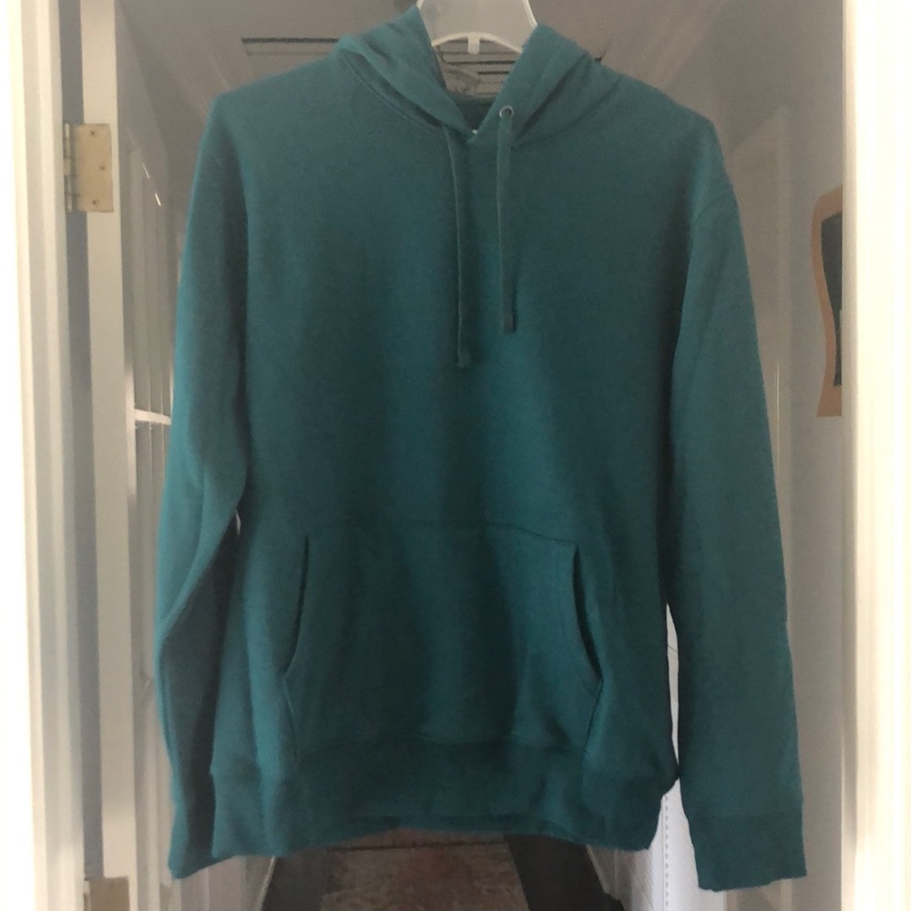Hoodie.  Teal.